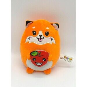 Yummeez the Reddy Fox Plush W/ Apple Super Soft 7”